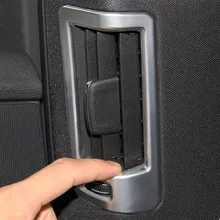 2 шт. Нержавеющая сталь сзади переменного тока, устанавливаемое на вентиляционное отверстие в салоне автомобиля Накладка полосы для Volvo Xc60 интерьер панель розетки рамки украшения Стикеры