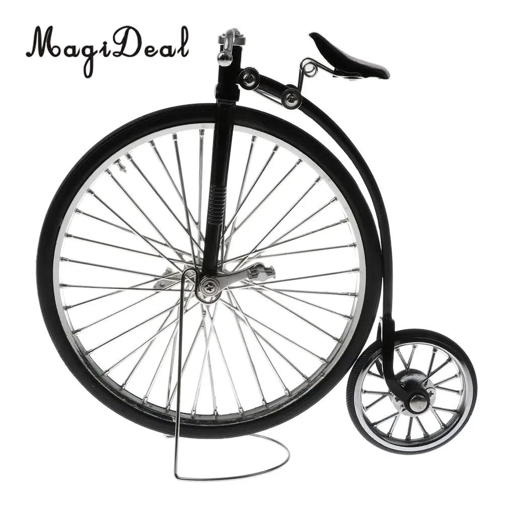 Retro 1:10 Alloy High Wheel Bicycle Bike Model Desk Craft Replica Toy Gifts 