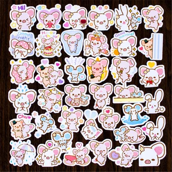 

Hot Sale 40 Pcs Piggy girl Sticker Mixed Funny Decals Luggage Laptop Car Styling /Eason Stickers/DIY Scrapbooking