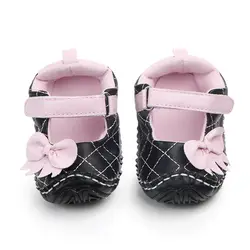 Обувь принцессы с бантом для девочек; Осенняя детская обувь; нескользящая обувь для малышей; обувь для новорожденных; обувь для малышей 0-12
