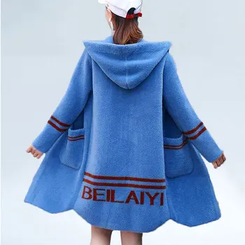 

Winter Warm hooded Jacket women Thicken Long Coat Double-faced fluff Faux Fur Coat Women Casual Women Fur Faux Jacket Outwear