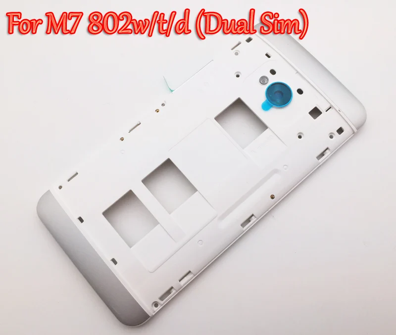 

New Original Middle Frame Panel Housing Cover Case For HTC One M7 802w 802t 802d (Dual Sim) Replacement