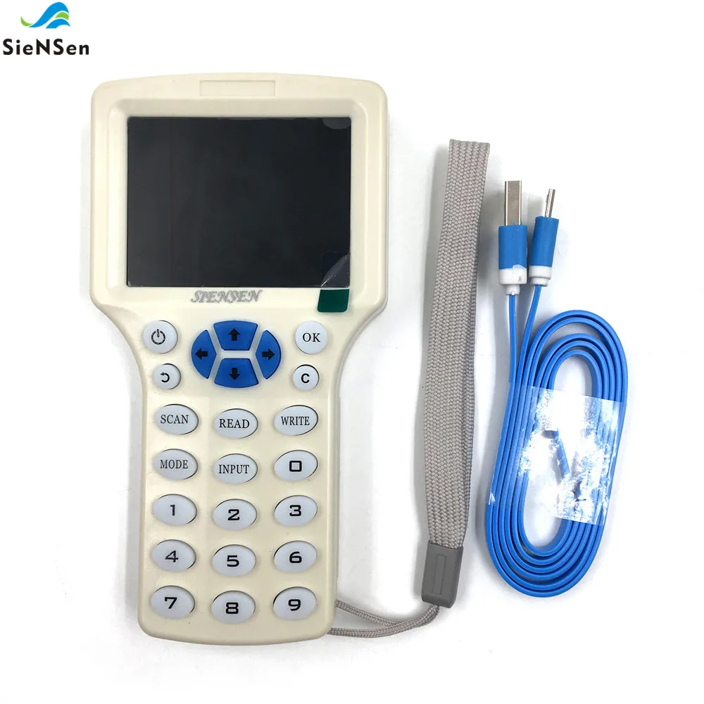 SieNSen 9 частоты английский язык ЖК экран супер ручной RFID считыватель записывающее