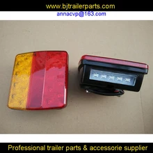 100 Пара хвостовые светодиодные лампы с номерной пластиной, пара лодочных трейлеров, водонепроницаемые погружные 12 V части прицепа