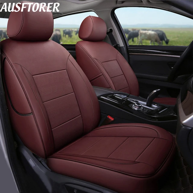Ausftorer Custom Automobiles Leather Seat Cover For Acura Mdx Car Ausftorer Custom Automobiles Leather Seat Cover For Acura Mdx Car Covers Cowhide 3 Rows 7