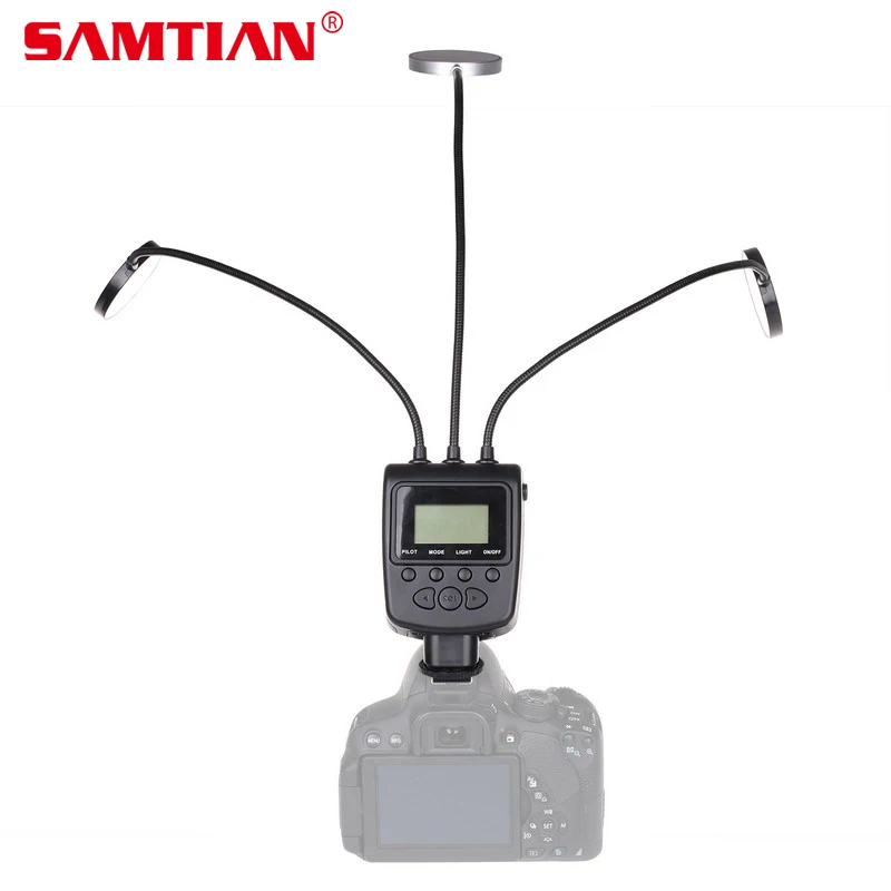

SAMTIAN Fashion ML-3DS LCD Screen 36 LED Ring Light Flash for Macro Close-up Photography for Canon Nikon Panasonic Olympus Sony