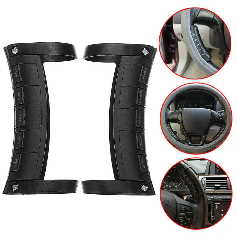 Remote Control Car Steering Wheel Button Remote Control Universal Bluetooth DVD Navigation Button Remote Controller LED Wireless