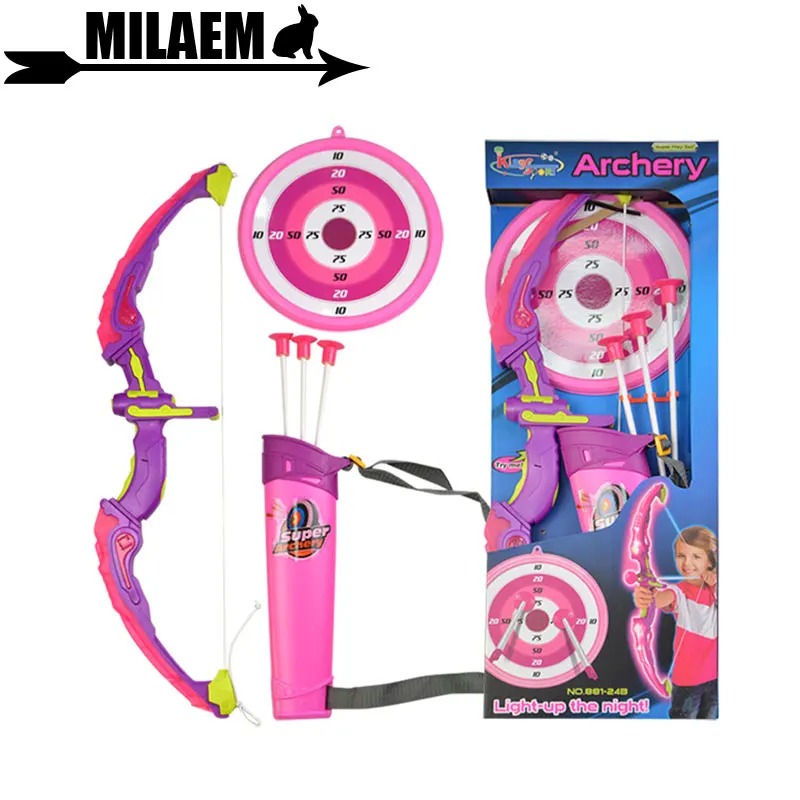 

1Set Archery Recurve Bow Sucker Arrow Kid Toy Game Set Kids Outdoor Hunting Sports Game Accessory