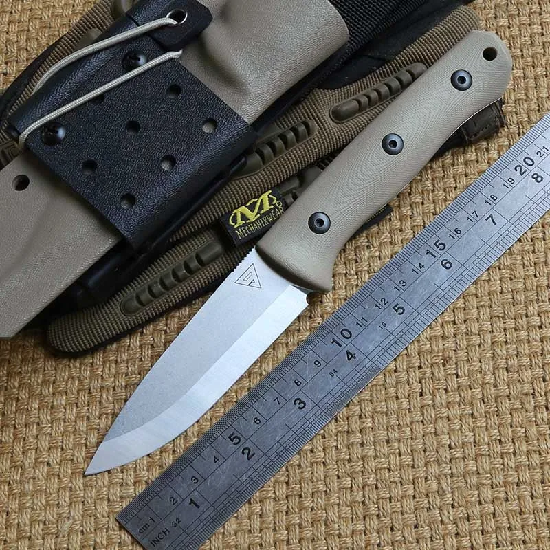 District 9 Original Survivor D2 fixed blade straight hunting knife KYDEX Sheath G10 handle