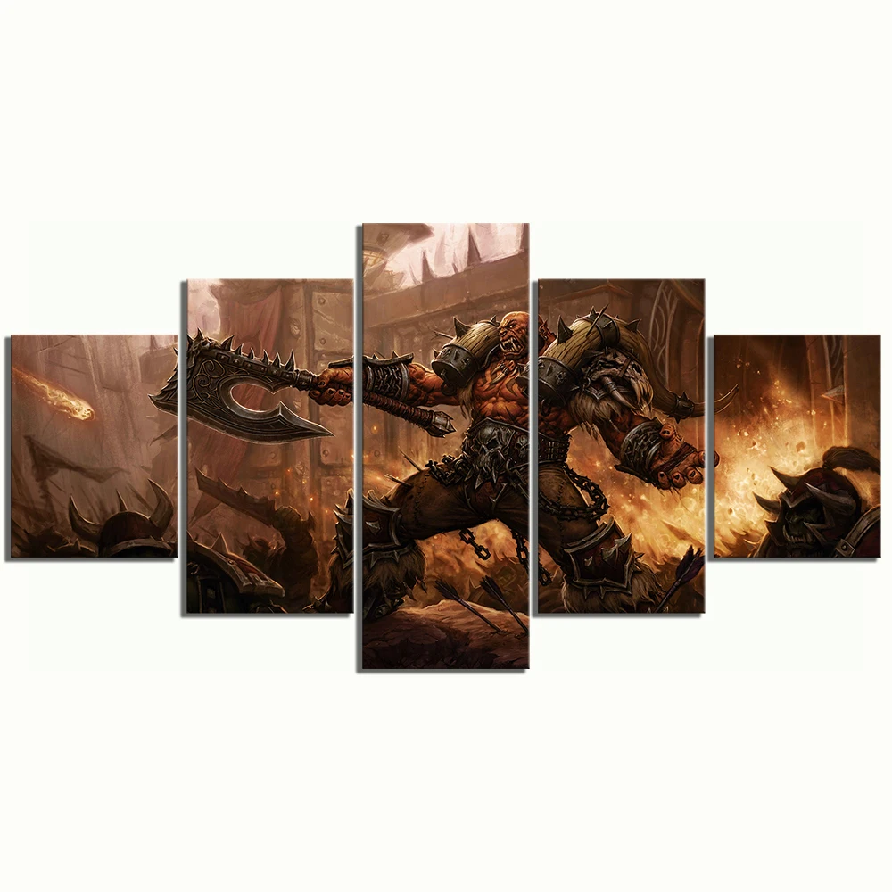 5 шт. постер на холсте World of Warcraft|Рисование и каллиграфия| |