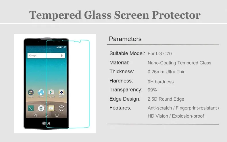 Дух. Премиум закаленное стекло для LG Spirit защитная пленка для LG H422 4G LTE H440Y H440 H420 H440N C70 чехол