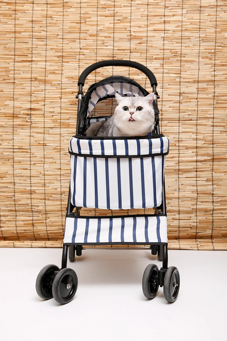 17% дешевая коляска для домашних животных, переноска для собак, кошек, легкая коляска для собак, кошек, амортизатор, реверсивная переносная Складная коляска для кошек