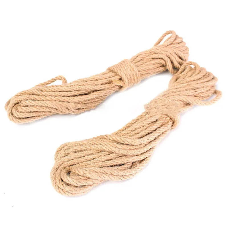

2pcs 10M Long Jute Twine Natural Hemp Bound String Rope Thick DIY Home Decor 6mm
