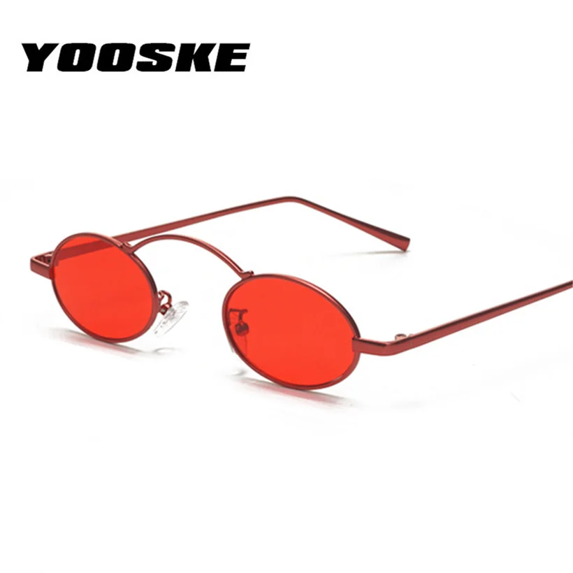 

YOOSKE Small Round Sunglasses Men Women Metal frame Vintage Sun Glasses Fashion Brand Designer Male Female Eyewear Shades UV400