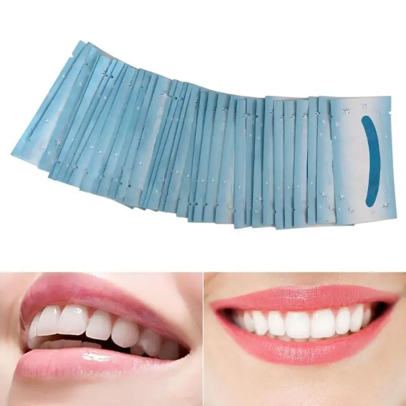 100Pcs Oral Hygiene Finger Teeth Whitening Whiter Wipes