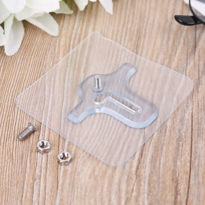 

PVC Strong Adhesive Nail Wall Hook Non-Trace Durable Practical No Drilling Hanger Set For Bathroom Kitchen