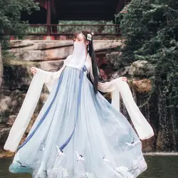 Китайский традиционный сказочный костюм национальный костюм ханьфу наряд платье древней династии Хань принцессы костюмы народный танец