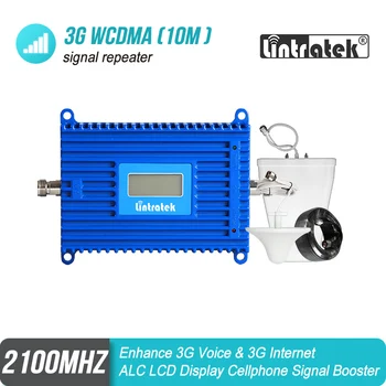 

Lintratek 70dB Gain 3G WCDMA 2100 MHz Powerful Mobile Signal Repeater AGC Band 1 2100 Booster Amplifier Antenna UMTS Data Kit#7