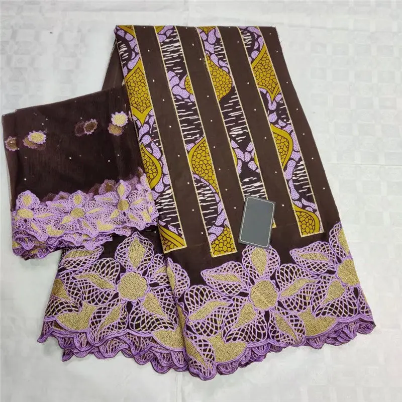 

Swiss Voile Lace with wax cloth In Switzerland Cotton Lace Embroidery African Dry Lace Fabric For Nigeria clothes LY30