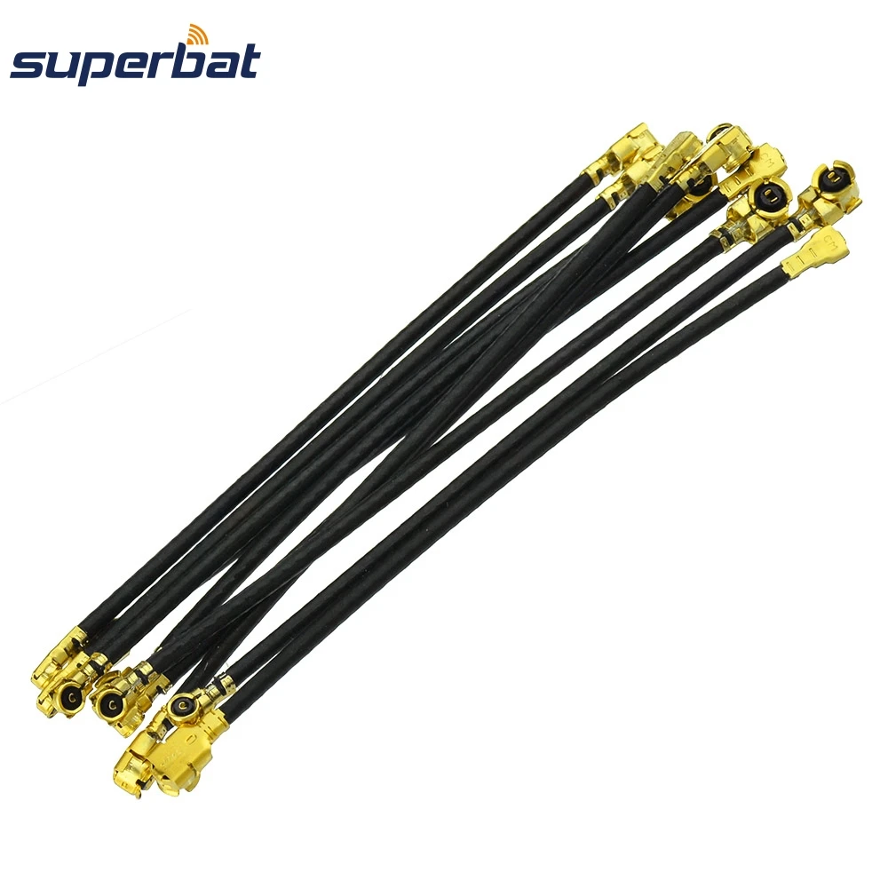 RF Coaxial Cable Assembly UFL Female Right Angle to UFL Jack