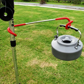 

27CM Outdoor Multi-purpose Alloy Hooks Light/Bag/Cloth Hanging Hook Beach Camping Tents Pole Accessories Random Colors