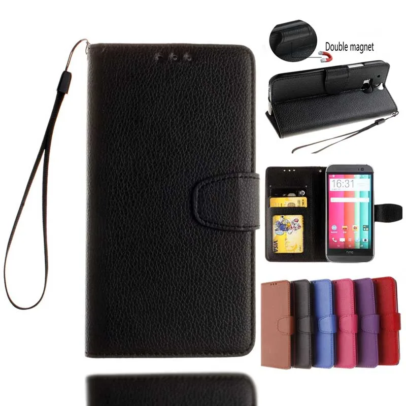 

Retro Litchi Case for HTC One M7 M8 M9 M10 Leather Wallet Flip Cover Coque for HTC Desire D 626 820 530 630 628 Phone Cases