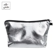 Серебристая ПУ косметичка для женщин, дорожная Женская портативная косметичка на молнии, органайзер для макияжа, косметичка