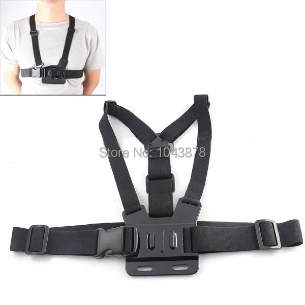

GoPro Accessories adjustable chest fitted shoulder strap Mount for Gopro Hero 4 3+ 3 sj4000 wifi mini camcorders