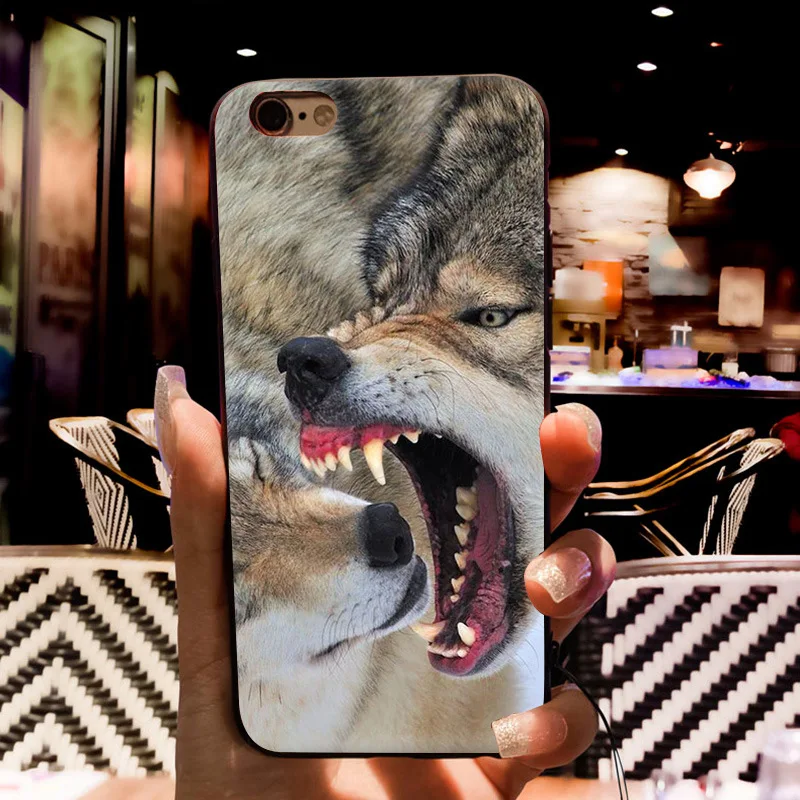 MaiYaCa Running Fierce wolf New Personalized print Phone Accessories Case for Apple iPhone 8 7 6 6S Plus X 5 5S SE 5C Cellphones