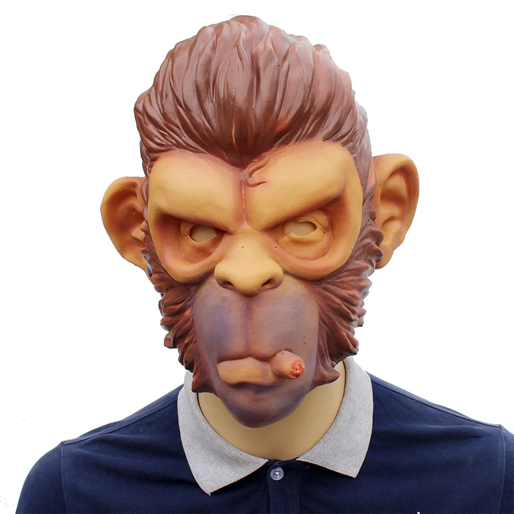 

GTA Grand Theft Auto V Gorilla Mask Latex Harley Beast Knight Chimpanzee Masks hood monkey Latex mascaras Halloween game play