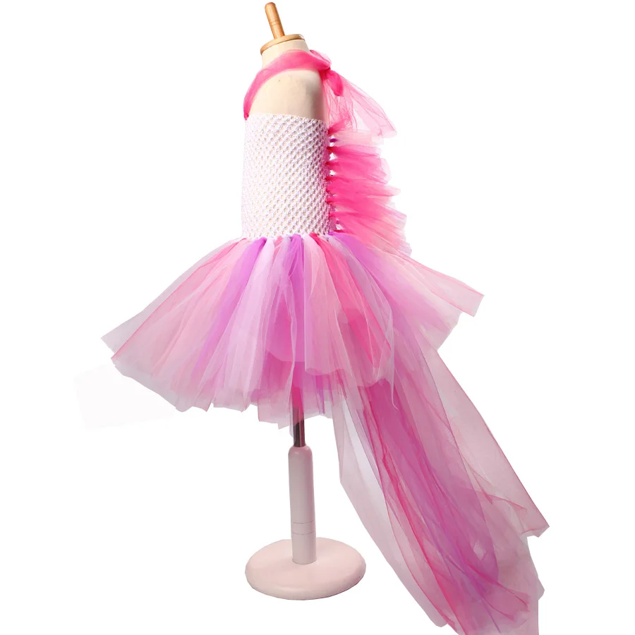 ustle Unicorn Grils Halloween Tutu Dress Baby Little Pony Dress for Birthday Party Purim Kids Fancy Costume Photo Props (11)