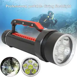 1 шт. светодиодный фонарик для дайвинга портативный водонепроницаемый фонарь высокой мощности подводный AI88