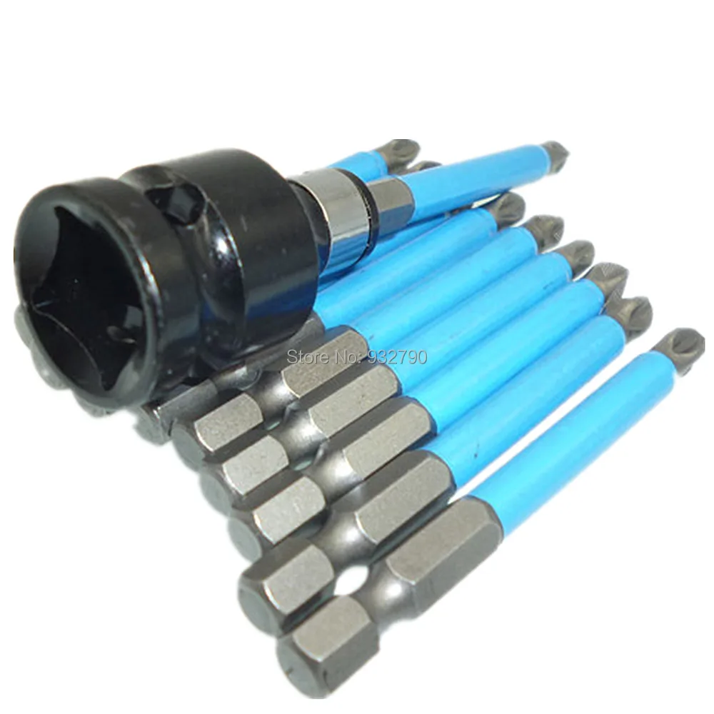 10pcs 70mm Philips PH2 Head Screw Driver Bit Antislip