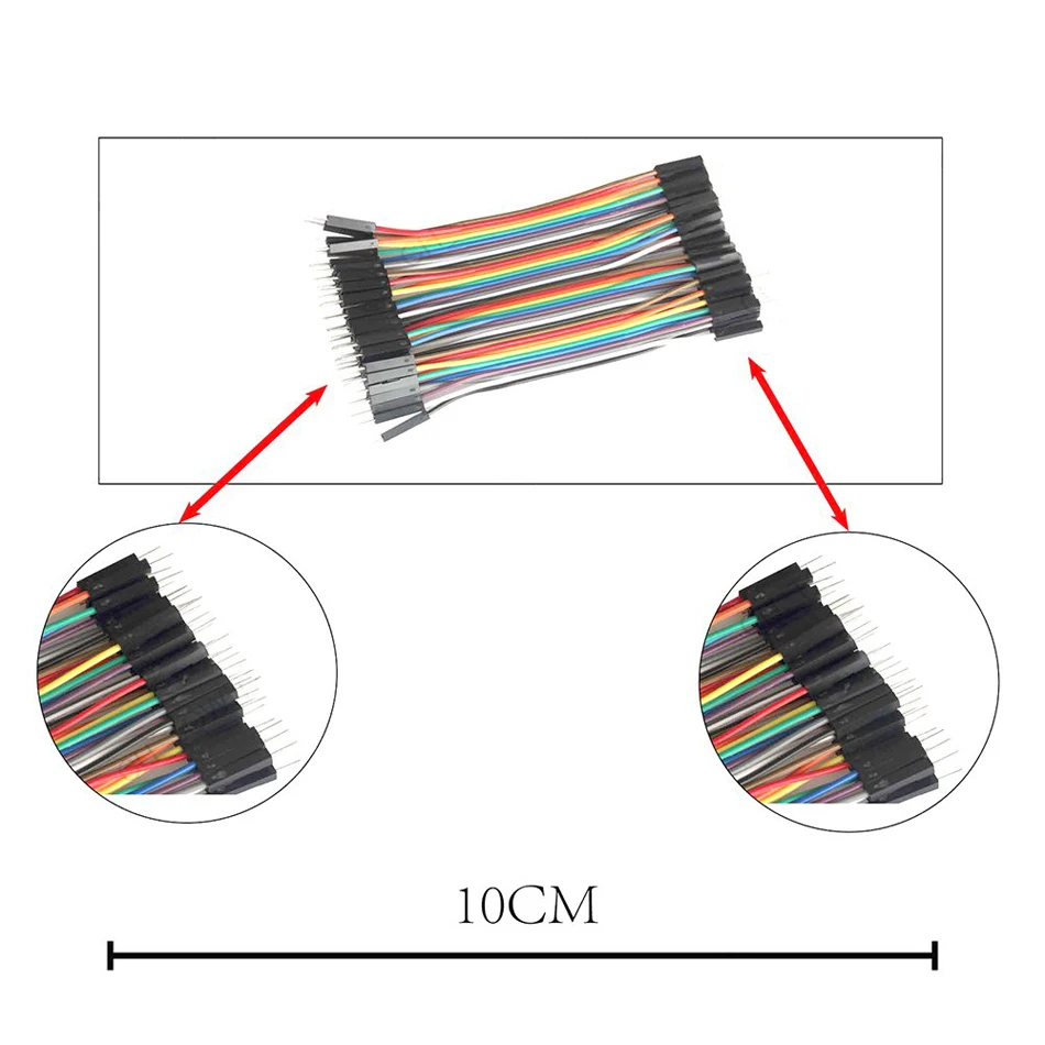 Dupont кабели 120 шт. от мужчин до женщин до мужчин 10 см линии dupont для Перемычка макетной платы/кабель для Arduino DIY KIT