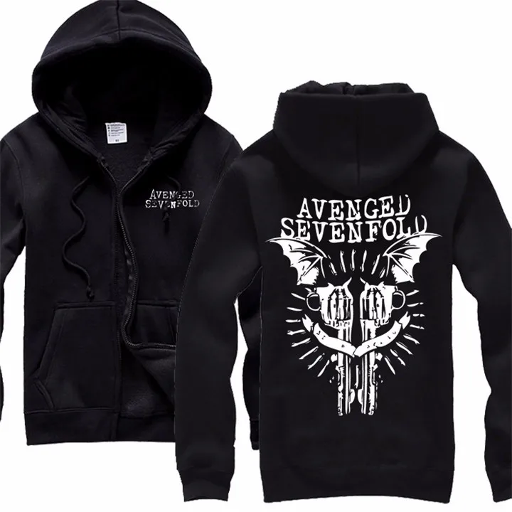 31 дизайн Harajuku череп Avenged Sevenfold A7X рок толстовки оболочка куртка панк тяжелый металл Толстовка молния флис sudadera