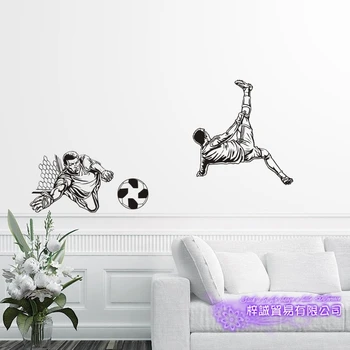 

Football Player Sticker Sports Decor Helmets Kids Room Decoration Posters Vinyl Soccer Car Decal Wall Decals