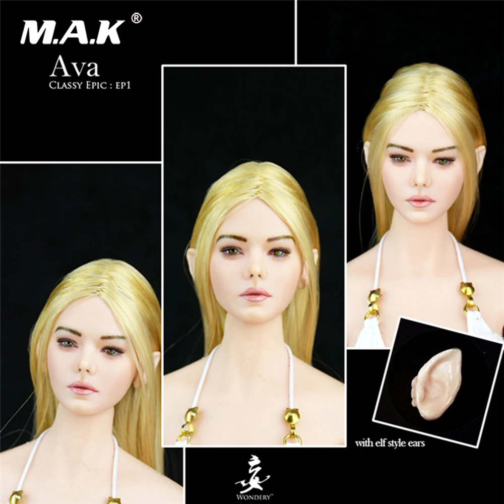WONDERY Ep02/Ep01 эва Daeris девушка глава лепить 1/6 Европа локоны волос головы модель со
