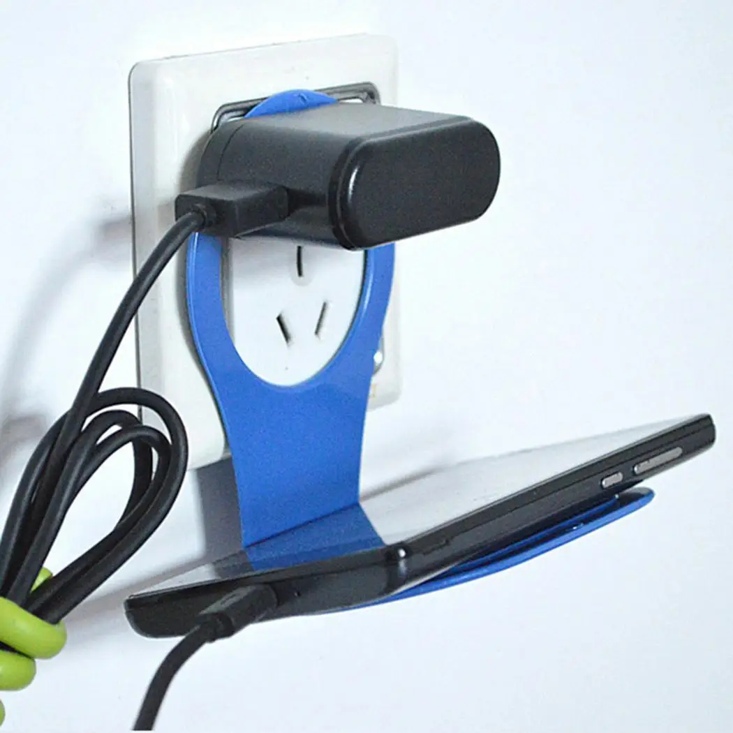 

Foldable Mobile Phone Wall Charger Adapter Random Charging Holder Hanging Home, Office Stand