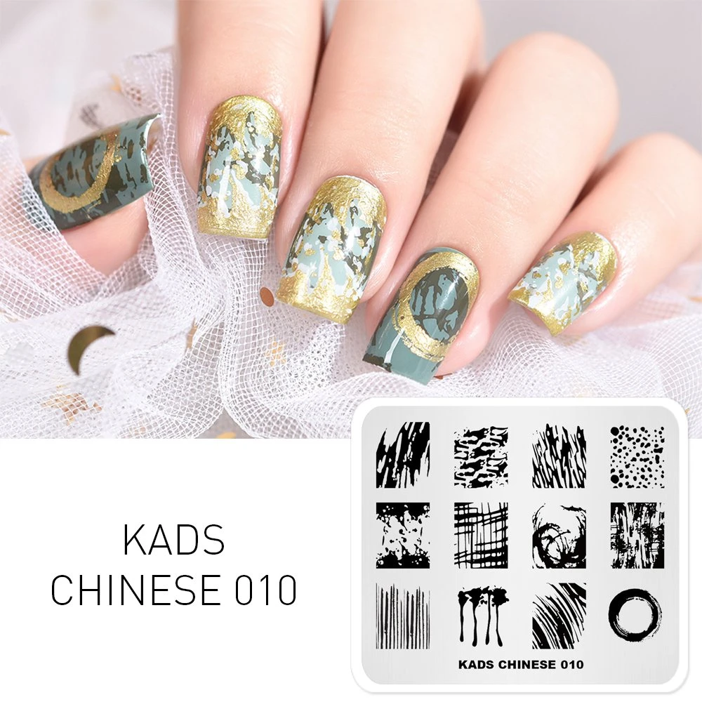 Kads ネイルスタンピングプレート中国 010 水墨画画像テンプレートマニキュアネイルステンシルツールテンプレートネイルアートスタンピング Nail Art Templates Aliexpress