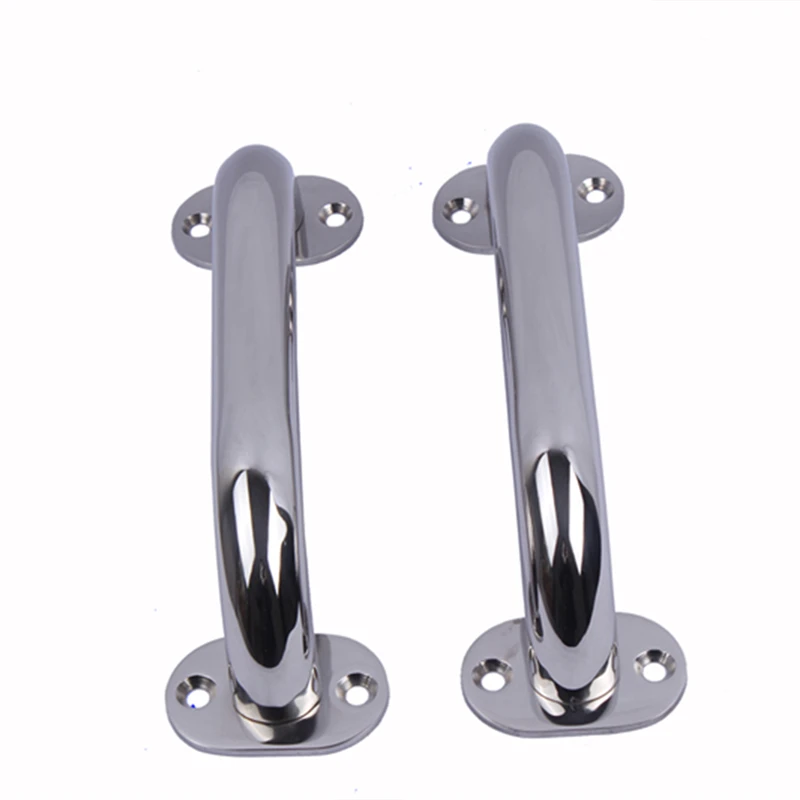 Stainless Steel 9" Boat Cleat Door Grab Handle Polished Handrail Marine
