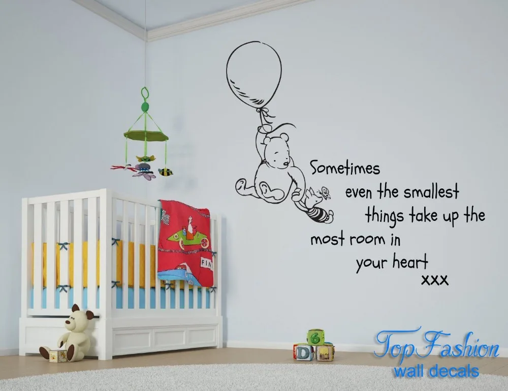 sometimes even the smallest things winnie the pooh balloon quote