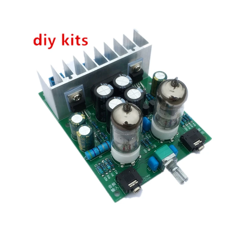 Hi fi 6j1ヘッドフォンチューブアンプ,自家製キット,lm1875tパワーアンプパネル,30wプリアンプ,bile buffer