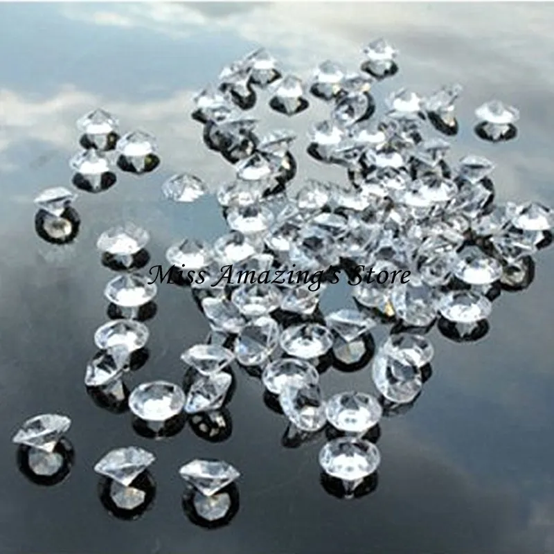 5000pcs Clear Diamond Confetti Scatter Wedding Table Decor 4.5mm Crystal Acrylic 