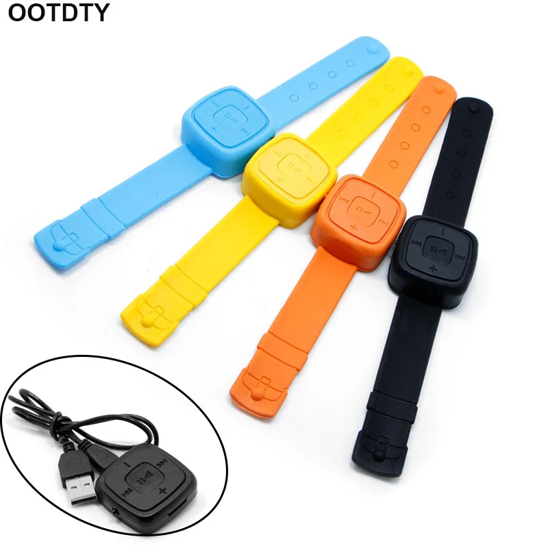 Wrist Watch USB MP3 Music Player Support 32GB Micro SD TF Card+Earphone