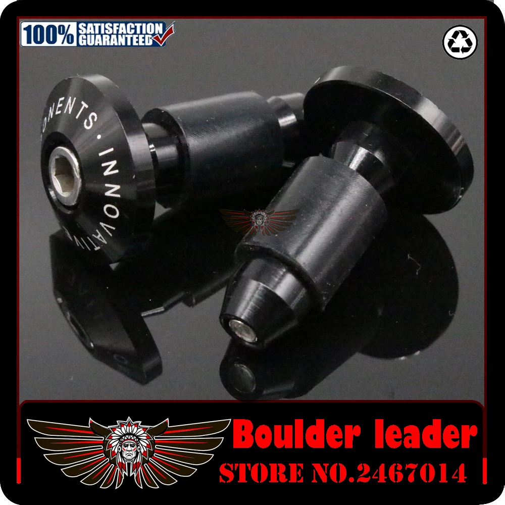 Motorcycle Universal 7/8" 22mm CNC Handlebar Grips ends Bar Ends Handlebar Caps For KAWASAKI