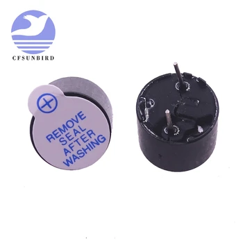 

New Arrival 100pcs 5v Active Buzzer Magnetic Long Continous Beep Tone 12*9.5mm