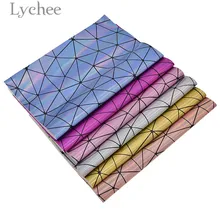 Lychee Life A4 лазерная Переливающаяся гладкая ткань из искусственной кожи высокого качества Синтетическая Кожа DIY материал для сумок