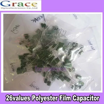 

26value 520pcs Polyester Film Capacitors Assortment Kit