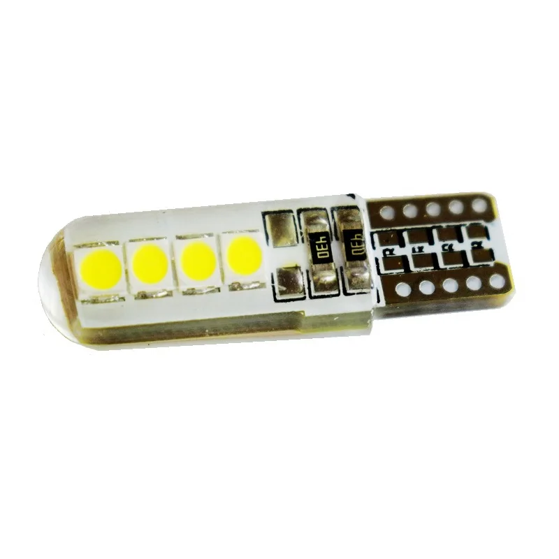 T10 194 168 W5W 8 SMD 3030 светодиодный силикагель водонепроницаемый Клин свет автомобиля поворотные боковые огни силиконовый корпус маркер лампы парковочные лампы