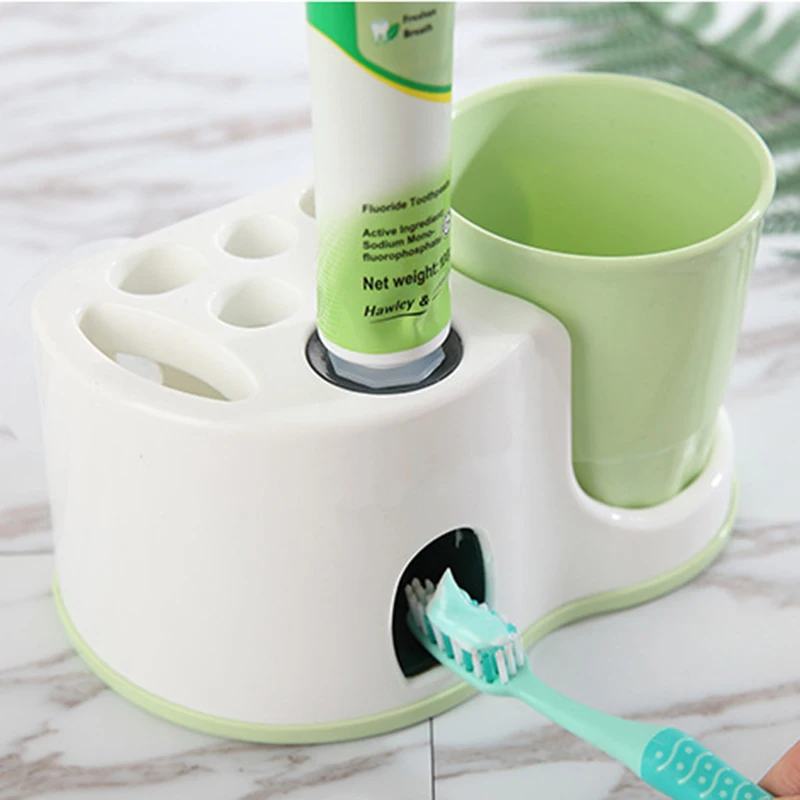 Автоматический Диспенсер зубной пасты набор для держателей зубных щеток Органайзер креативный диспенсер для зубной пасты набор аксессуаров для ванной